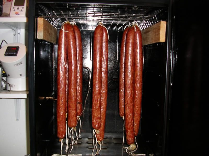 hanging sausage